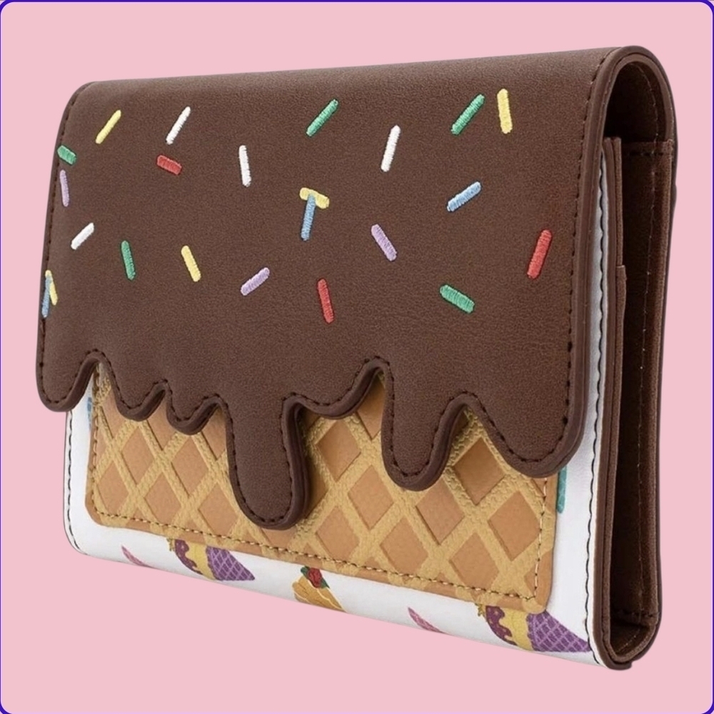 Disney Princess Lounge Fly Ice Cream Cone Wallet~NWT - Picture 3 of 9